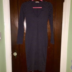 Cute, striped Zara midi dress